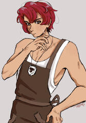 (emergency commission) sketch + flats halfbody = $10