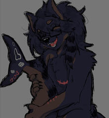 half-body flat colour anthro = $35.20