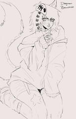 full-body sketch = $30