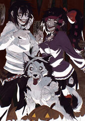 half-body full render x2 + animal + detailed background = $85